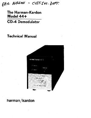 Сервисная инструкция Harman-Kardon 44+ ― Manual-Shop.ru