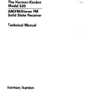 Сервисная инструкция Harman-Kardon 630 ― Manual-Shop.ru