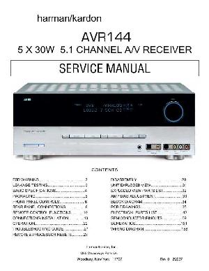 Сервисная инструкция Harman-Kardon AVR-144 ― Manual-Shop.ru
