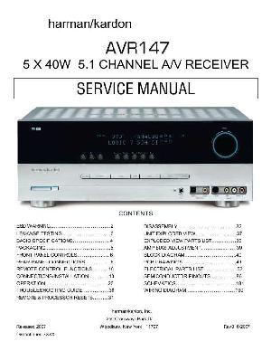 Сервисная инструкция Harman-Kardon AVR-147 ― Manual-Shop.ru
