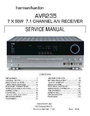 Service manual Harman-Kardon AVR-235 Rev.2 ― Manual-Shop.ru