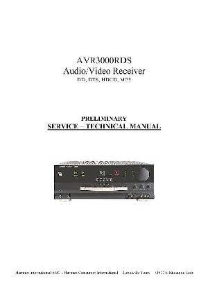 Service manual Harman-Kardon AVR-3000RDS ― Manual-Shop.ru