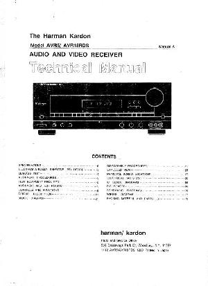 Сервисная инструкция Harman-Kardon AVR-5 ― Manual-Shop.ru