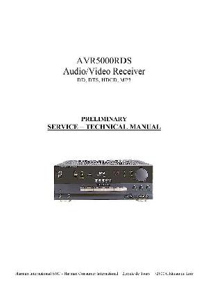 Сервисная инструкция Harman-Kardon AVR-5000RDS ― Manual-Shop.ru