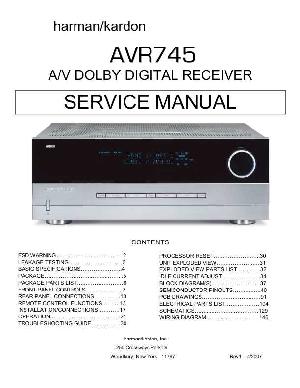 Сервисная инструкция Harman-Kardon AVR-745 ― Manual-Shop.ru