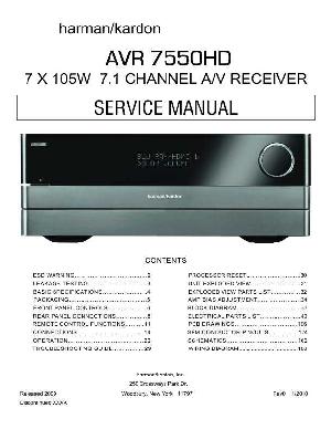 Service manual Harman-Kardon AVR-7550HD ― Manual-Shop.ru