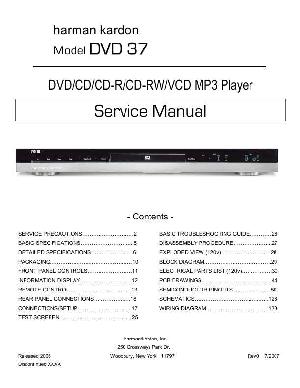 Сервисная инструкция Harman-Kardon DVD-37 ― Manual-Shop.ru