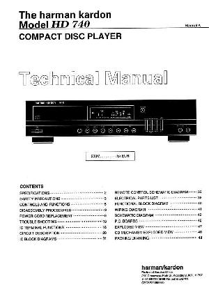 Service manual Harman-Kardon HD-740 ― Manual-Shop.ru