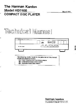 Service manual Harman-Kardon HD-7400 ― Manual-Shop.ru