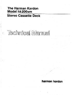 Сервисная инструкция Harman-Kardon HK-200XM ― Manual-Shop.ru