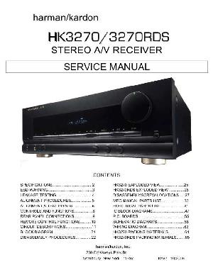 Сервисная инструкция Harman-Kardon HK-3270, 3270RDS ― Manual-Shop.ru