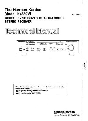 Сервисная инструкция Harman-Kardon HK-330VI ― Manual-Shop.ru