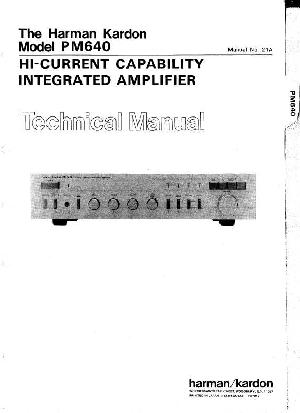 Service manual Harman-Kardon PM-640 ― Manual-Shop.ru