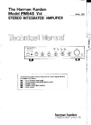 Service manual Harman-Kardon PM-645VXI ― Manual-Shop.ru