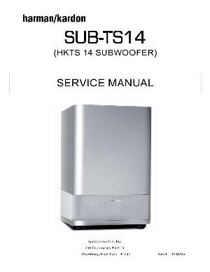 Сервисная инструкция Harman-Kardon SUB-TS14 ― Manual-Shop.ru