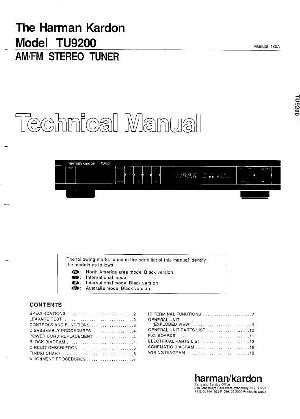 Service manual Harman-Kardon TU-9200 ― Manual-Shop.ru