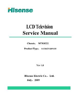Сервисная инструкция Hisense LCD42V68PAM MTK8222 ― Manual-Shop.ru