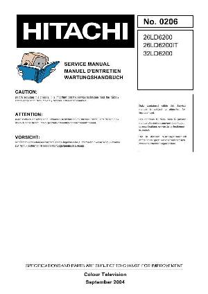 Service manual Hitachi 26LD6200, 32LD6200 ― Manual-Shop.ru