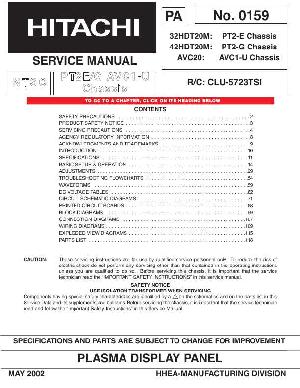 Сервисная инструкция Hitachi 32HDT20M, 42HDT20M, AVC20  ― Manual-Shop.ru