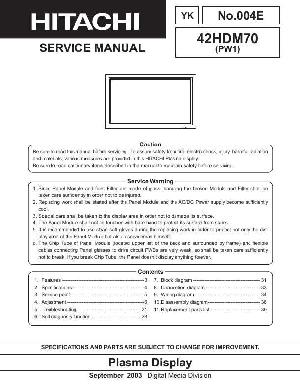 Service manual Hitachi 42HDM70 ― Manual-Shop.ru