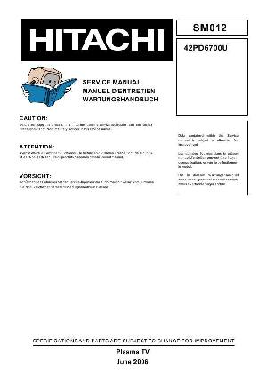 Service manual Hitachi 42PD6700U ― Manual-Shop.ru