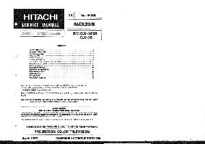 Сервисная инструкция Hitachi 46EX2B ― Manual-Shop.ru