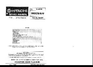 Service manual Hitachi 50UX7B ― Manual-Shop.ru