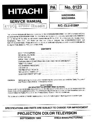 Service manual Hitachi 53SDX89BA, 60SDX88BA ― Manual-Shop.ru