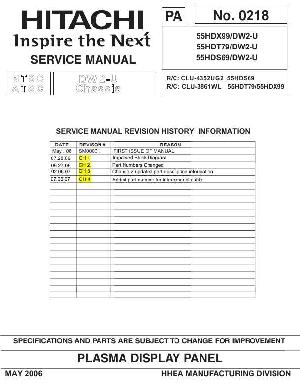 Service manual Hitachi 55HDS69, 55HDT79, 55HDX99 ― Manual-Shop.ru
