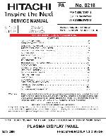 Service manual Hitachi 55HDS69, 55HDT79, 55HDX99