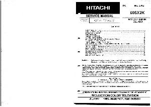Сервисная инструкция Hitachi 60SX2K ― Manual-Shop.ru