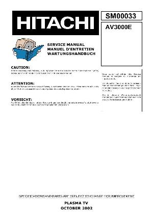 Service manual Hitachi AV3000E ― Manual-Shop.ru
