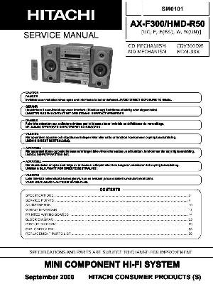 Сервисная инструкция Hitachi AX-F300 ― Manual-Shop.ru
