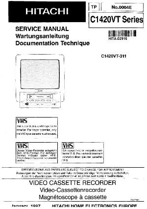 Service manual Hitachi C-1420VT ― Manual-Shop.ru