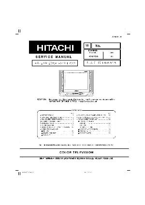 Сервисная инструкция Hitachi C-14RF50 ― Manual-Shop.ru