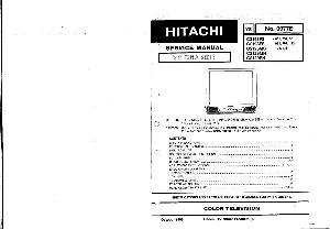 Сервисная инструкция Hitachi C-2198FS ― Manual-Shop.ru