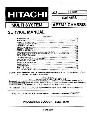 Сервисная инструкция Hitachi C-4678FS ― Manual-Shop.ru