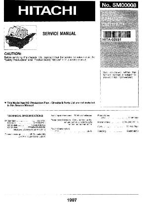 Service manual Hitachi C2117T ― Manual-Shop.ru