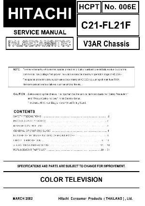 Service manual Hitachi C21FL21F V3AR ― Manual-Shop.ru