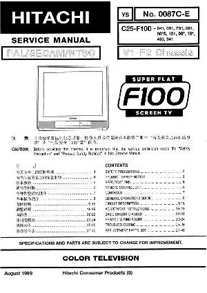 Service manual Hitachi C25-F100 ― Manual-Shop.ru