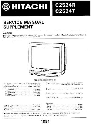Сервисная инструкция Hitachi C2524R ― Manual-Shop.ru