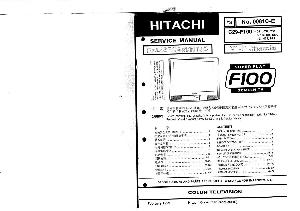 Service manual Hitachi C29-F100 ― Manual-Shop.ru