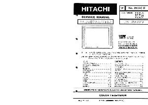 Сервисная инструкция Hitachi C29-F300 ― Manual-Shop.ru