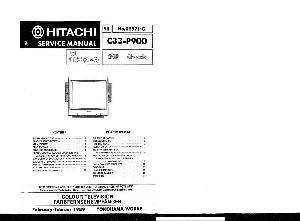 Сервисная инструкция HITACHI C33-P900 ― Manual-Shop.ru