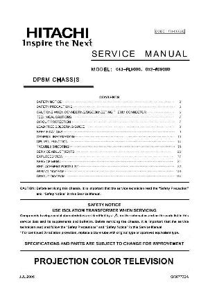 Service manual Hitachi C43-FL9000, C52-WD9000, шасси DP6M ― Manual-Shop.ru
