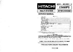 Сервисная инструкция Hitachi C5068FS ― Manual-Shop.ru