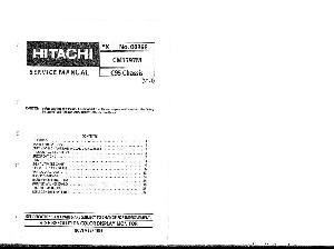 Сервисная инструкция Hitachi CM1797M ― Manual-Shop.ru