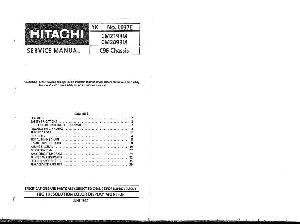 Сервисная инструкция Hitachi CM2098M, CM2198M ― Manual-Shop.ru