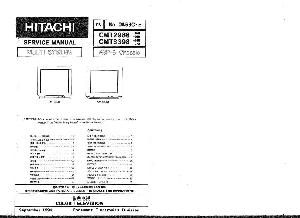 Service manual Hitachi CMT-2968, CMT3398 ― Manual-Shop.ru