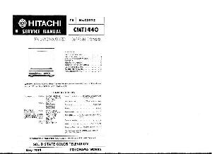 Сервисная инструкция HITACHI CMT1440 ― Manual-Shop.ru